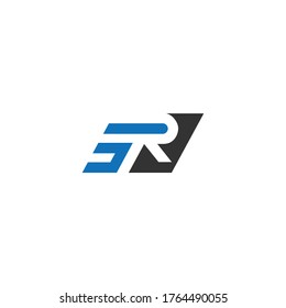 ER or RE letter designs with different colors and backgrounds