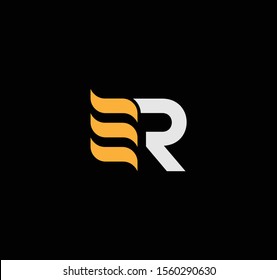 ER or RE letter designs for logo and icons