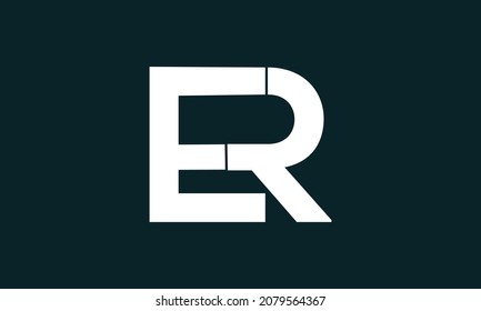 ER letter icon design, Creative modern letters icon, luxury vector illustration premium vector