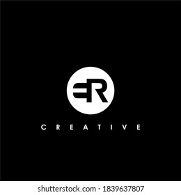 ER Letter Initial Logo Design Template Vector Illustration