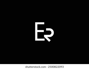 ER letter initial logo design and creative logo design