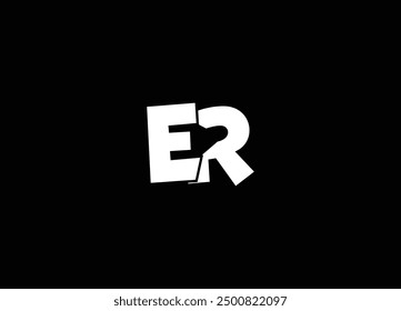 ER letter initial logo design and creative logo design