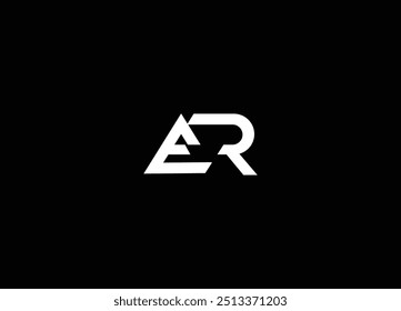 ER letter initial logo design and monogram logo