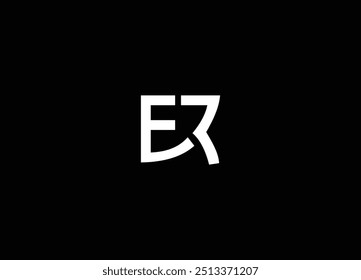 ER letter initial logo design and monogram logo