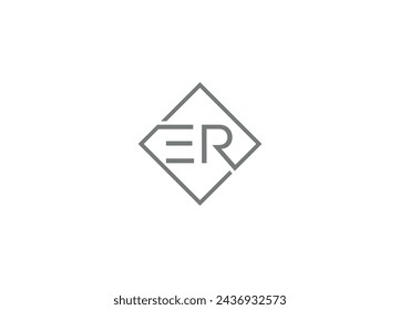 ER letter Logo Design with Creative Modern vector icon template