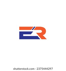 ER Letter Logo Design - ER Logotype