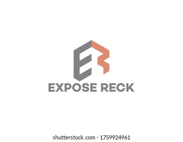 Diseño Y Plantilla De Logotipo De Letra ER