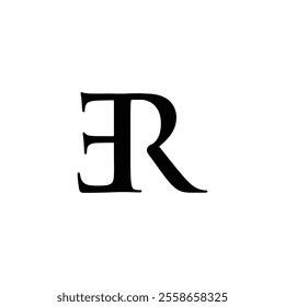 ER Letter Logo Design Template