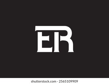 ER letter logo design vector am initials design icon