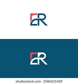 ER Letter Logo Design Vector Template. Alphabet Initial Letter ER Logo Design