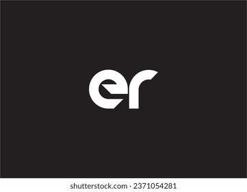 er letter logo and monogram design