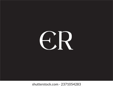 er letter logo and monogram design