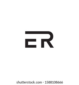 ER letter logo template vector icon design