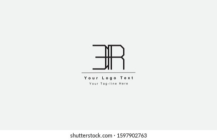ER RE letter logo. Unique attractive creative modern initial ER RE E R initial based letter icon logo