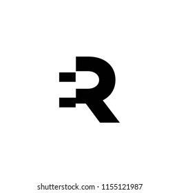 er letter logo vector