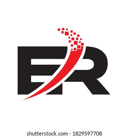 ER letter logo vector design