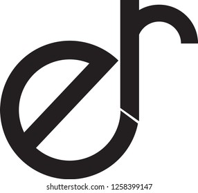 er letter vector logo