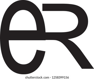 er letter vector logo