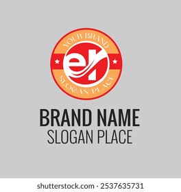 ER LETTERING BRAND LOGO EPS