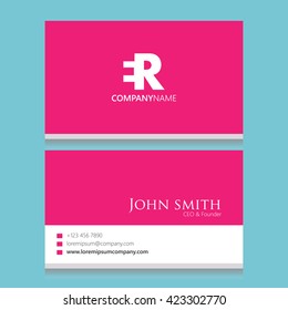 ER Logo | Business Card Template | 