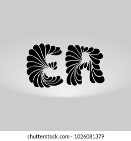 ER Logo, Decorative, Romantic