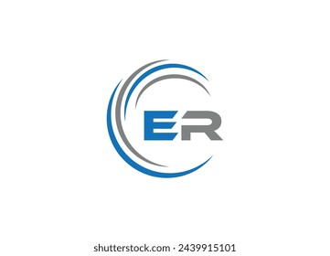 ER Logo Design , Creative Minimalist Letter EF Logo Design