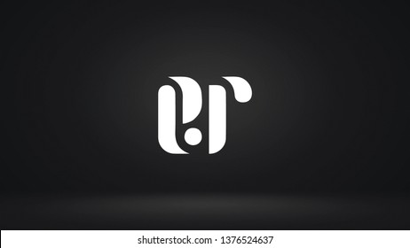 ER logo design template vector letter