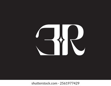 ER logo Design Template Vector Graphic Branding Element.
