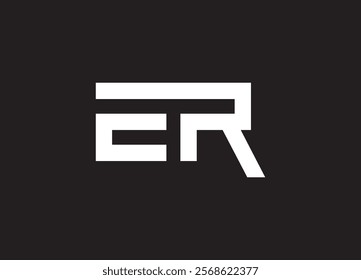 ER Logo Design Template Vector Graphic Branding Element.
