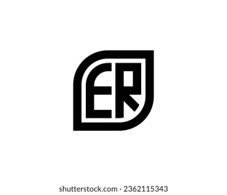 ER logo design vector template