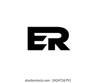 ER logo design vector template