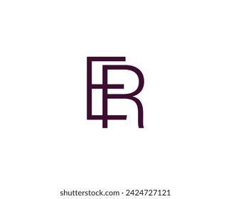 ER RE Logo design vector template