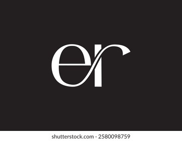 ER Logo Hand Drawn Signature logo