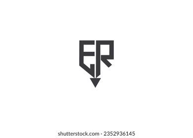 RE or ER logo and icon design