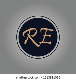 RE or ER logo and icon designs
