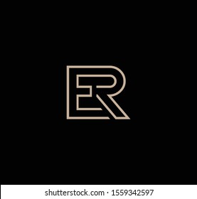 ER or RE logo and icon designs