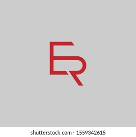 ER or RE logo and icon designs