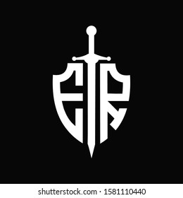 ER logo with shield shape and sword
