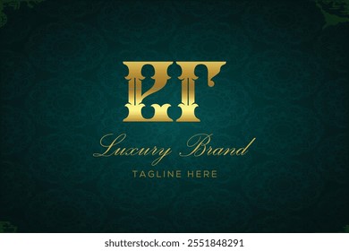 ER DESIGN DE LOGOTIPO CARTA DE LUXO. É um logotipo de monograma de letras de luxo, este logotipo é feito pela combinação de duas letras