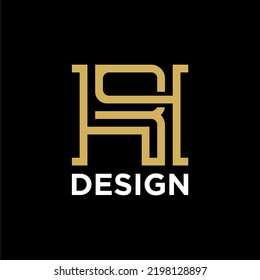 diseño de logotipo de monograma de lujo