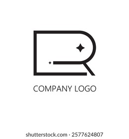 ER monogram company logo element