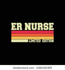 ER NURSE Funny Job Title Profesión Cumpleaños Trabajador Idea