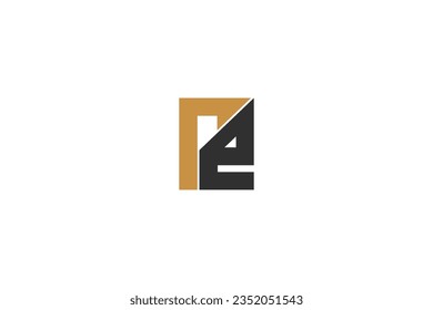 ER, RE, Abstract initial monogram letter alphabet logo design