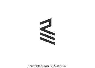 ER, RE, E AND R Abstract initial monogram letter alphabet logo design
