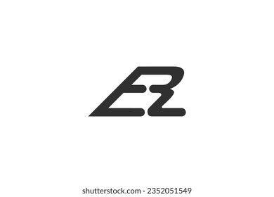 ER, RE, E AND R Abstract initial monogram letter alphabet logo design
