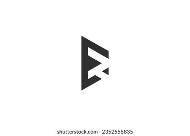 ER, RE, E AND R Abstract initial monogram letter alphabet logo design