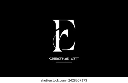 ER, RE, E, R abstract letters logo monogram