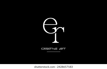 ER, RE, E, R abstract letters logo monogram