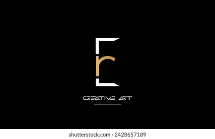 ER, RE, E, R abstract letters logo monogram