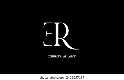 ER, RE, E, R abstract letters logo monogram